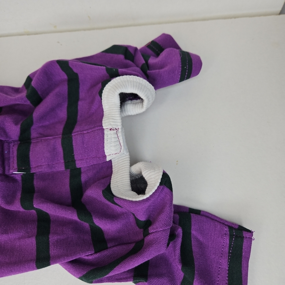 🎁 Purple and Black Striped Puppy Cloth Costume - Picture 4 of 9